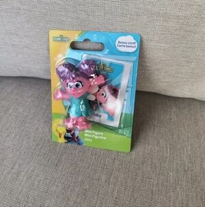 Sesame Street ABBY Mini Figure Waving Micro Toy Collection Topper New